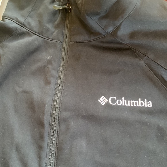 Columbia Black Full Zip Lightweight Omni-Wind Windbreaker Jacket Size L - Picture 4 of 11